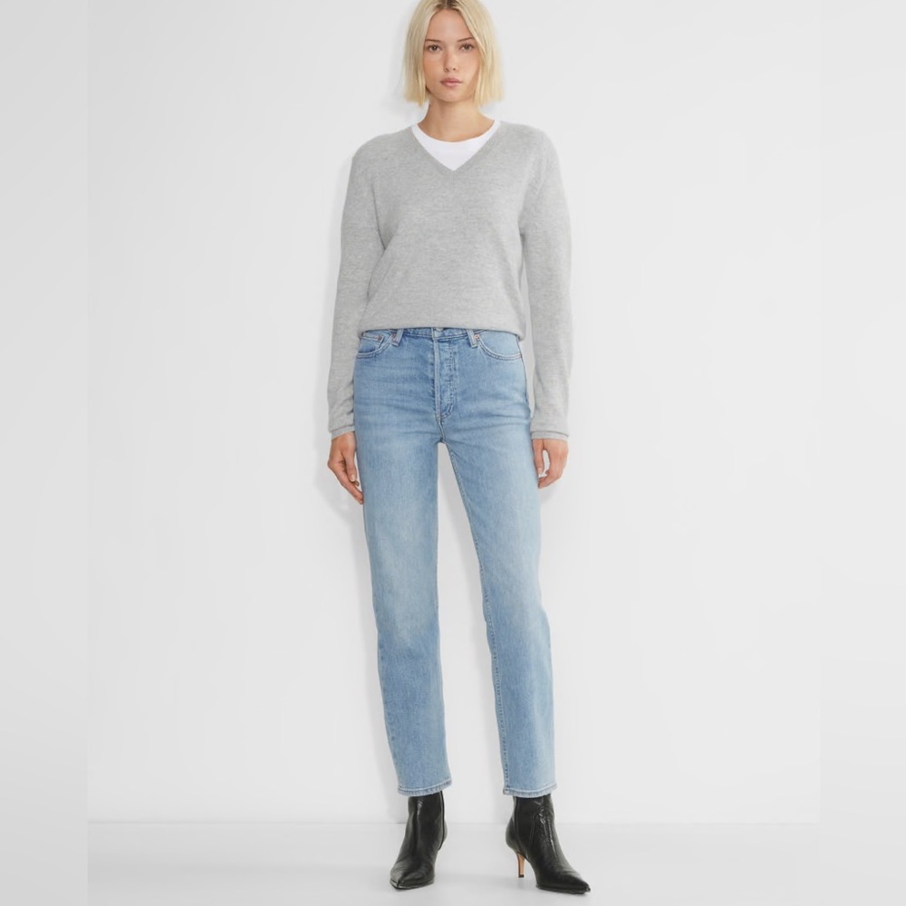 Aritzia Denim Forum Arlo High Rise Straight Jeans